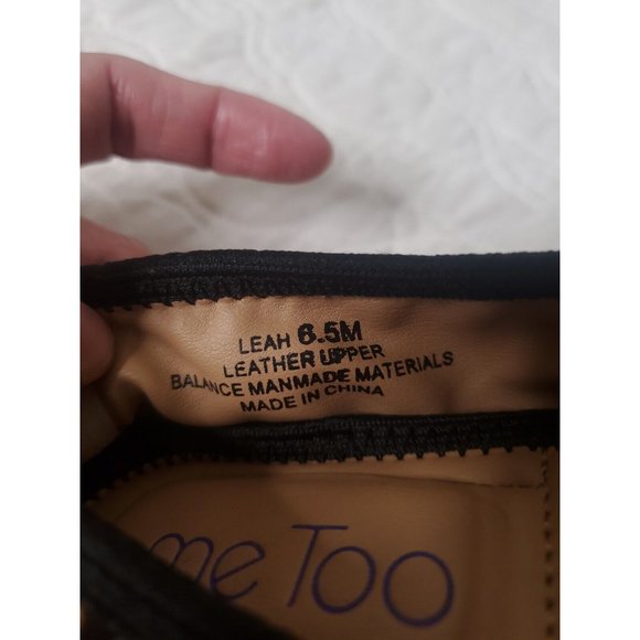 Me Too Womens Leah SlipOn Leather Upper Leopard Print Hair On-Walking Heel 6.5M - Picture 4 of 12